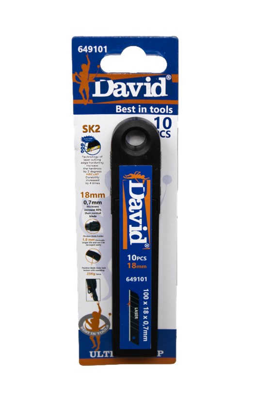 Produktbild von Turmfalke Schneidscheiben 10 Stück – Universal Ersatzmesser Für Cutter, 90x30 Mm